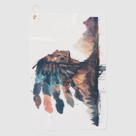 Boho Tribal Native American Golfhandtuch
