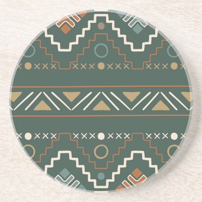 Boho Tribal Pattern Getränkeuntersetzer (Vorne)