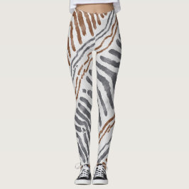 Boho-Tribal-Streifen-Leggings Leggings