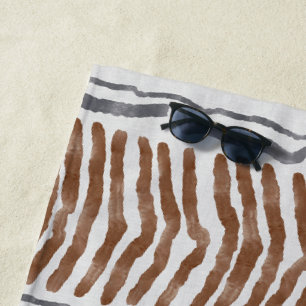 Boho-Tribal-Streifen-Strandtuch Strandtuch