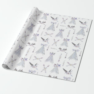 Boho-Tribal-Teepee-Geschenkverpackung Geschenkpapier