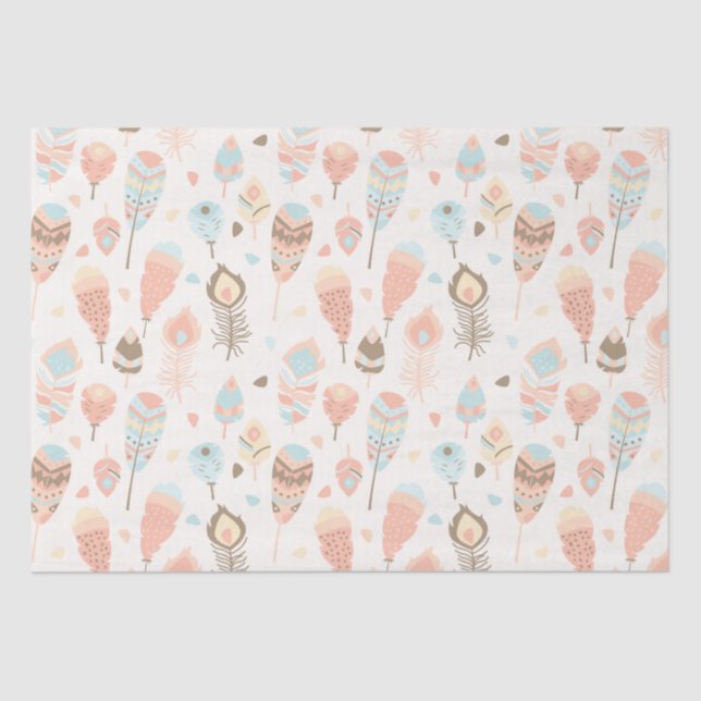 Boho Tribal Woodland Animal Party Gift Bag Seidenpapier (Vorderseite)