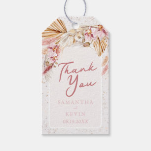 Boho Tropical Beach Floral Wedding Vielen Dank Geschenkanhänger