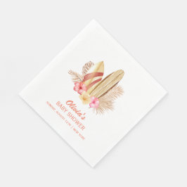 Boho Tropical Blume SurfIng Babydusche Serviette