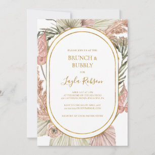 Boho Tropical Botanical   Brunch und Brauchdusche Einladung