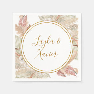 Boho Tropical Botanical Hochzeit von Napkins Serviette