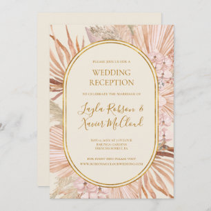 Boho Tropical Botanical   Hochzeitsempfang für Elf Einladung