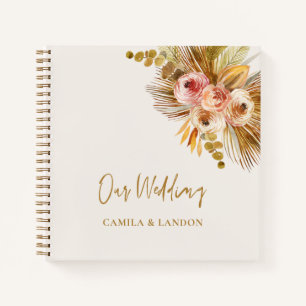 Boho Tropical Guest Book Wedding Foto Album C103 Notizbuch