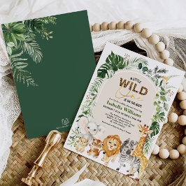 Boho Tropical Wild Party Animals Boy Baby Shower Einladung