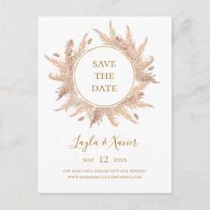 Boho Tropisch Botanisch   Save The Date Postkarte
