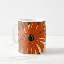 Boho-Tropische rote Blume Botanische Illustration