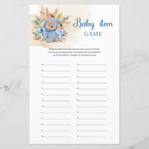 Boho tropische Teddy Bär Pampas Fan Palm Baby Item