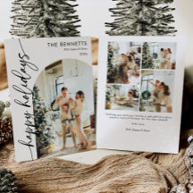 Boho-Typografie Frohe Feiertage Tor Foto
