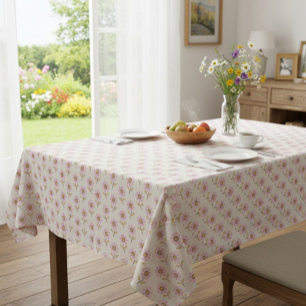 Boho Ukrainian Folk Cross Stitch Floral Tischdecke