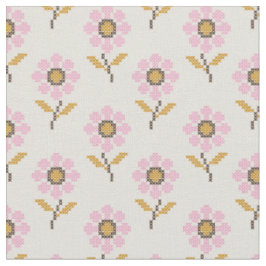 Boho Ukrainian Folk Muster Fabric Stoff