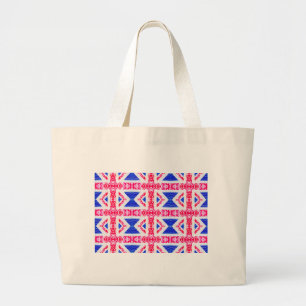 boho union jack jumbo stoffbeutel