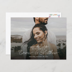 Boho Untersee Save the Date Curly Postkarte