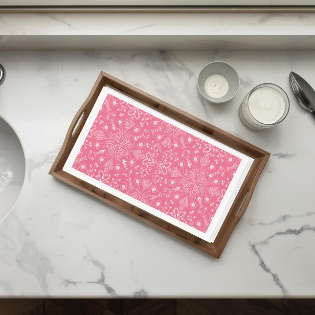 Boho Valentine Garden Paper Guest Towels Serviette (Von Creator hochgeladen)