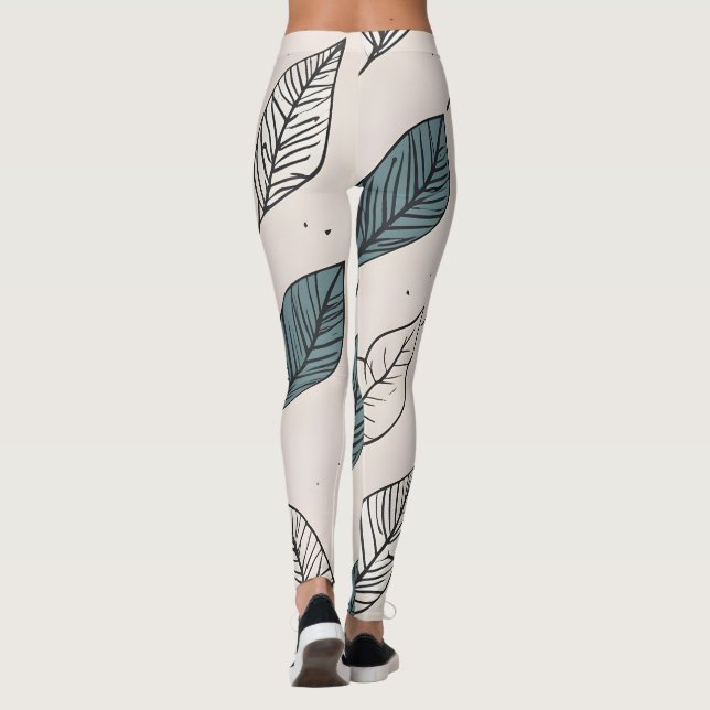 Boho verlasse art leggings (Rückseite)