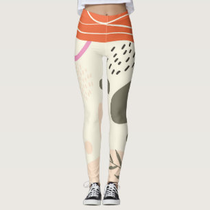 Boho verlasse Art Spiral Foto Notebook Leggings