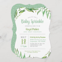 Boho Verlasse Baby Sprinkle Einladung