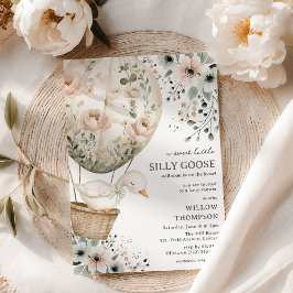 Boho Verrückte Gans Mädchen Baby Shower Einladung