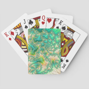 Boho-verschwommene, trippige, fraktale, abstrakte spielkarten