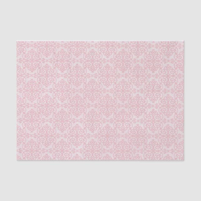 Boho Verziert Pink Whimsical Feminine Extravagant Seidenpapier (Vorderseite)
