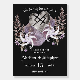Boho Viking Wildblume Gothic Wedding Begrüßungszei