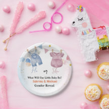 Boho Vintag Baby Clotheline Gender Reveal Party