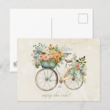 Boho Vintag Bicycle mit Blume Basket