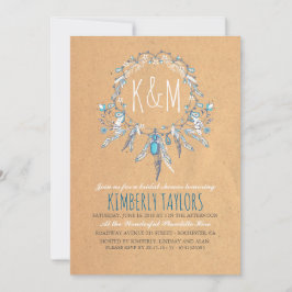 Boho Vintag Dreamcather Brautparty Einladung