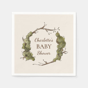 Boho Vintag Floral Baby Dusche Napkins Serviette