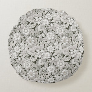 Boho Vintag Floral Lace Rundes Kissen