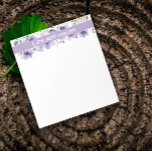 Boho Vintag Lavendel Wildblume Aquarell Notizblock<br><div class="desc">Dieses Notizblock hat eine schöne Wildblume Aquarellfarbe,  die es ideal macht,  um Ihre eigene Schreibwaren zu peitschen. Sie können Ihren Namen hinzufügen,  um ihm eine persönliche Touch zu geben und es noch gemütlicher zu machen!</div>