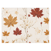 Boho Vintag Maple Blätter Winter Floral Muster