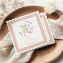 Boho Vintag Outfit Babydusche Serviette