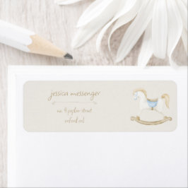 Boho Vintag Rocking Horse Cowboy Baby Dusche