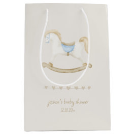 Boho Vintag Rocking Horse Cowboy Baby Dusche Mittlere Geschenktüte