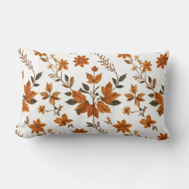 Boho Vintag Winter Herbstleaves Muster Pilze Lendenkissen