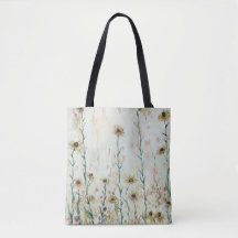 Boho Vintage Beige Wildblumen