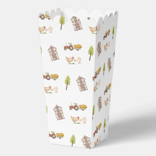 Boho Vintage Farmer Traktor Muster Baby Shower Geschenkschachtel
