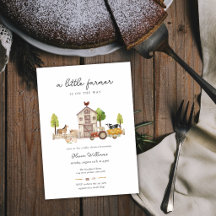 Boho Vintage Kleiner Traktor Bauer Baby-Party