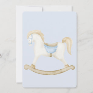 Boho Vintage Schaukelpferd Cowboy Baby Shower Einladung