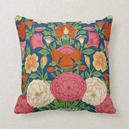 Boho Vintages Blumenkissen Kissen