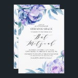 Boho Violet Watercolor Peonies Floral Bat Mitzvah Einladung<br><div class="desc">Lila florale Fledermaus Mitzvah-Einladung mit Aquarellpeony-Blume mit passendem Blumenmuster. Personalisieren Sie Ihre persönlichen Daten,  indem Sie Ihre eigenen Daten hinzufügen. Diese Einladung ist perfekt für jede Fledermausmitzvah Thema und Saison.</div>