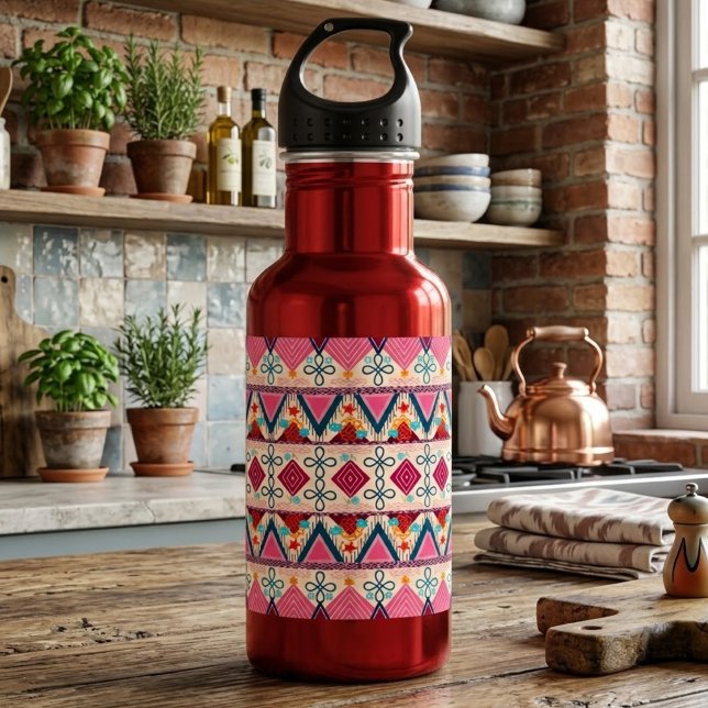 Boho-Volks kunst  Edelstahlflasche (Von Creator hochgeladen)