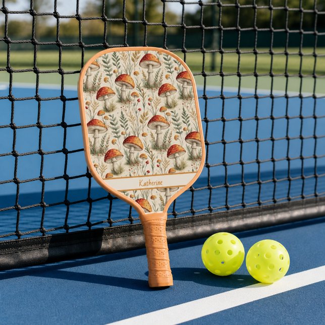 Boho-Waldpilzmuster Pickleball Schläger (Von Creator hochgeladen)