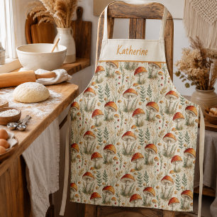 Boho-Waldpilzmuster Schürze