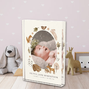 Boho-Waldtiere Baby-Fotoblock Fotoblock